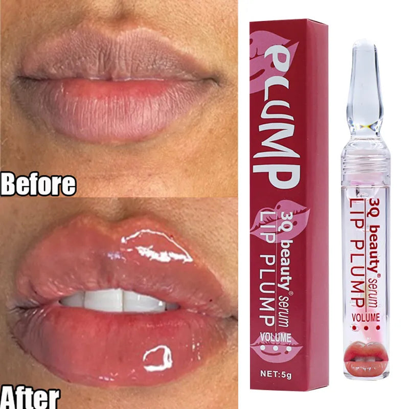 Revitalize Your Lips with our Instant Volumizing Lip Plump Serum: Enhance Elasticity, Diminish Fine Lines, and Nourish for Sensuous Beauty Lip Care.