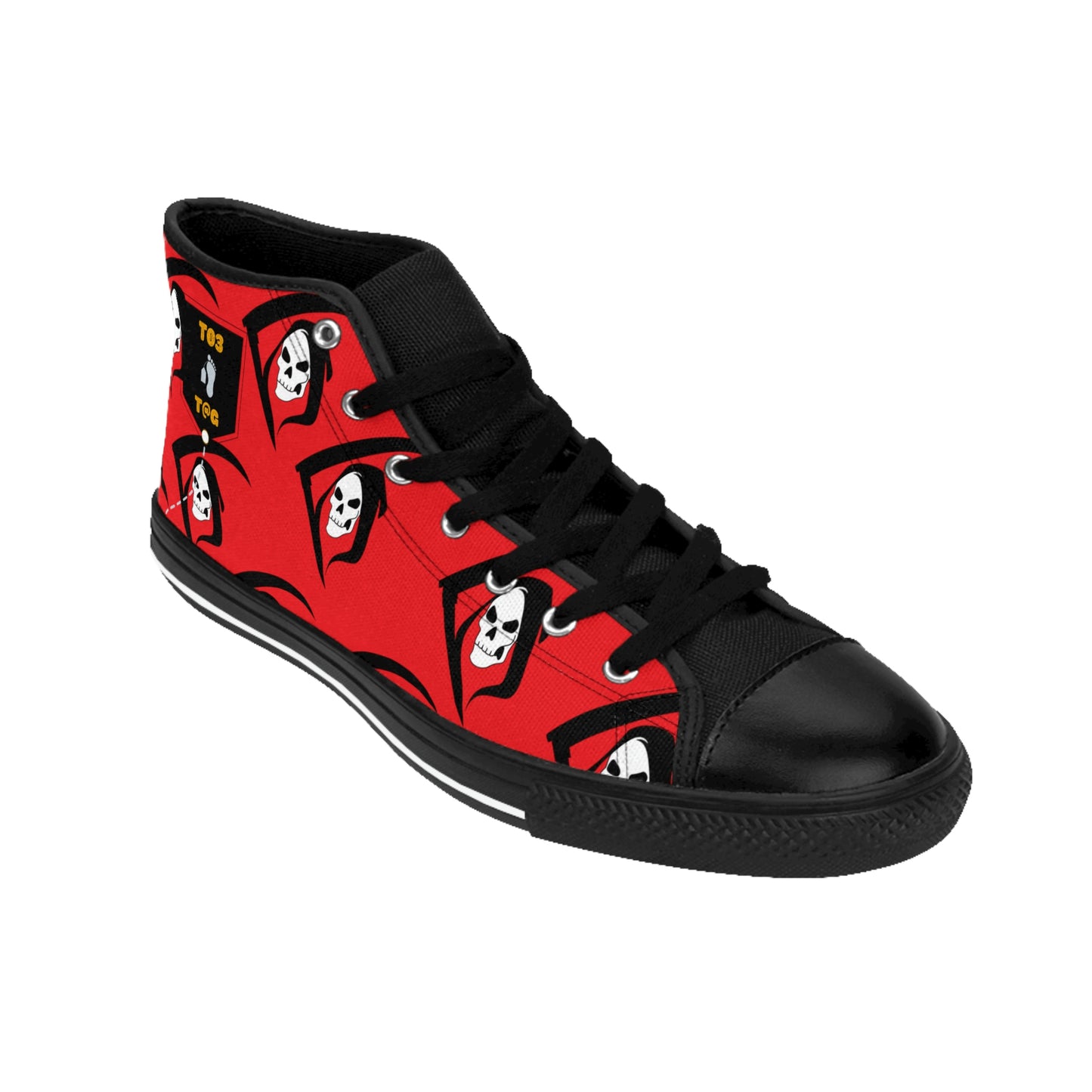Toe Tag High-top Sneakers BROTHER GRIM SKULLY