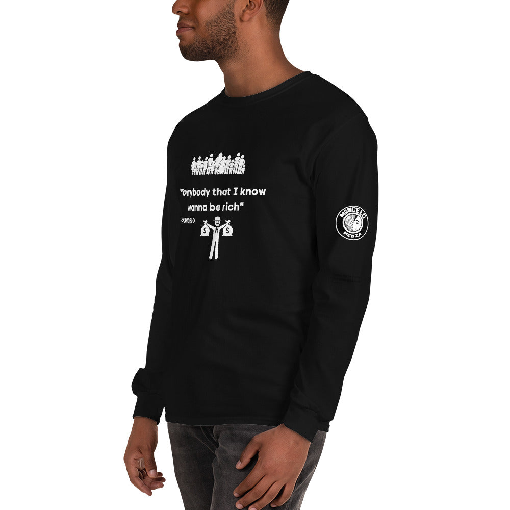 Jucii Babii Mangelo Merch Long Sleeve Shirt BE RICH