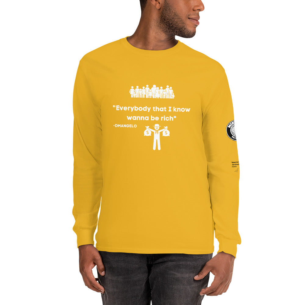 Jucii Babii Mangelo Merch Long Sleeve Shirt BE RICH