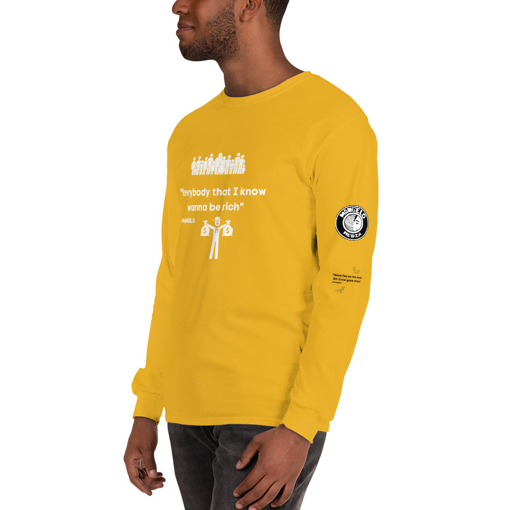 Jucii Babii Mangelo Merch Long Sleeve Shirt BE RICH