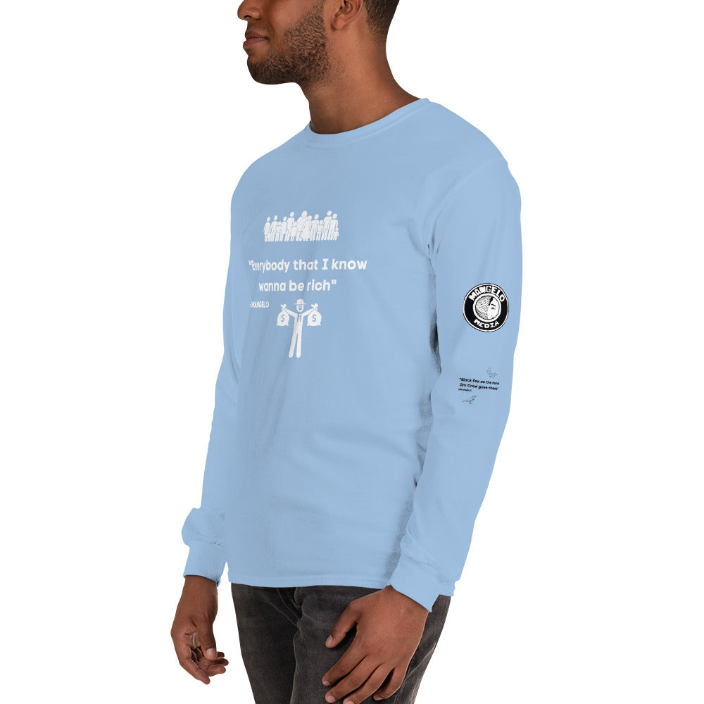 Jucii Babii Mangelo Merch Long Sleeve Shirt BE RICH