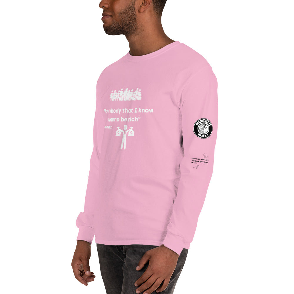 Jucii Babii Mangelo Merch Long Sleeve Shirt BE RICH