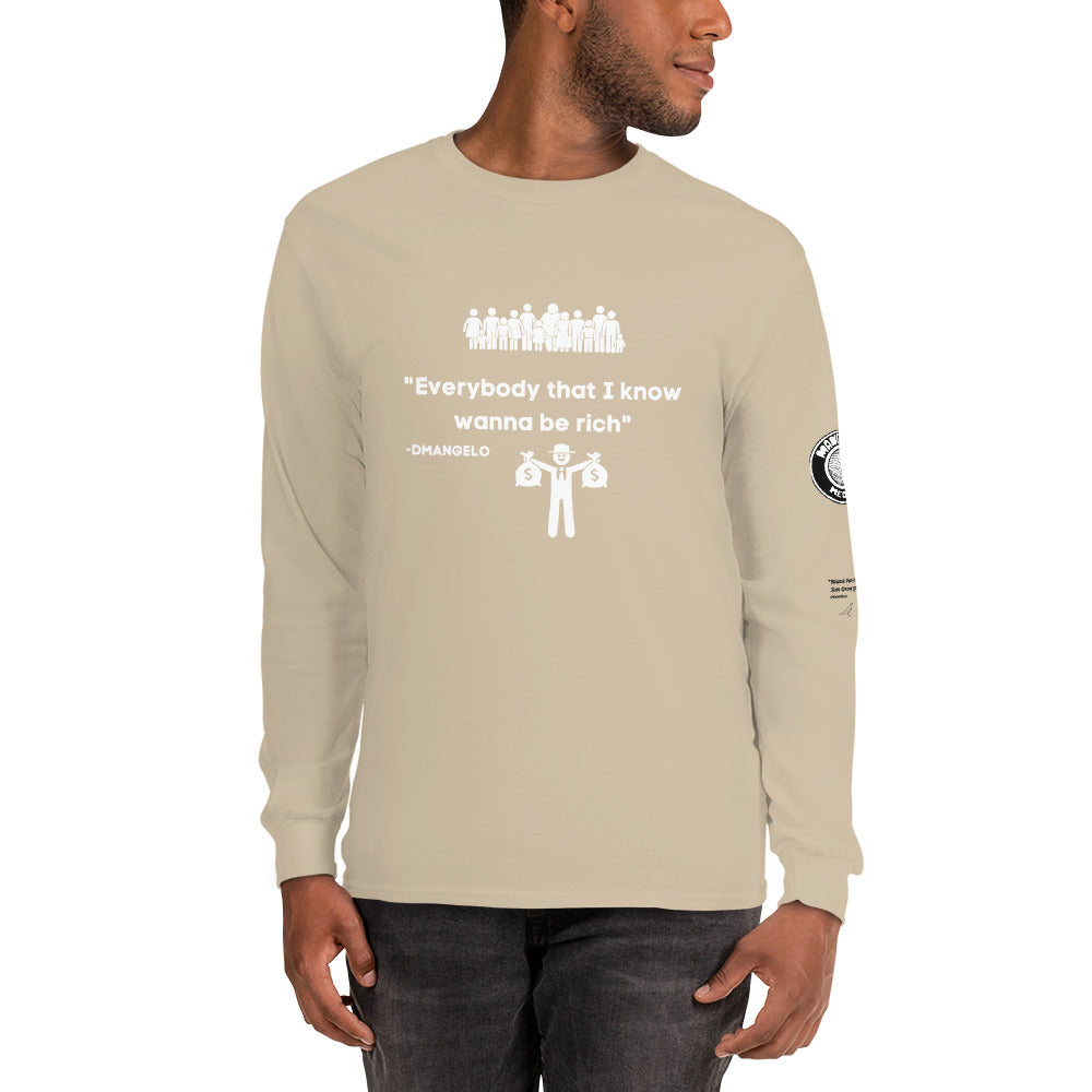 Jucii Babii Mangelo Merch Long Sleeve Shirt BE RICH