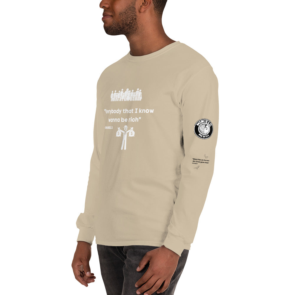 Jucii Babii Mangelo Merch Long Sleeve Shirt BE RICH