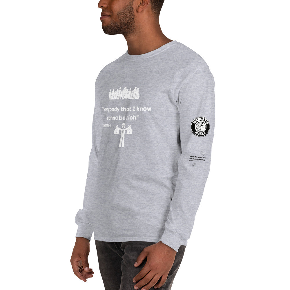 Jucii Babii Mangelo Merch Long Sleeve Shirt BE RICH
