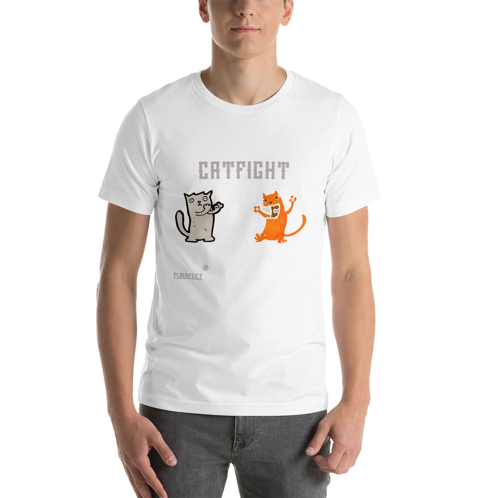 PURRFECT Premium Soft Cotton Shirt CAT-FIGHT