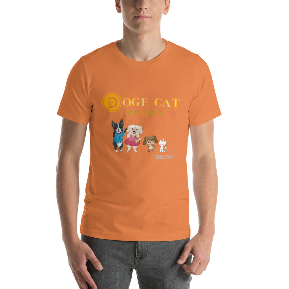 PURRFECT PREMIUM SOFT COTTON SHIRT : DOGE CAT FAMILY