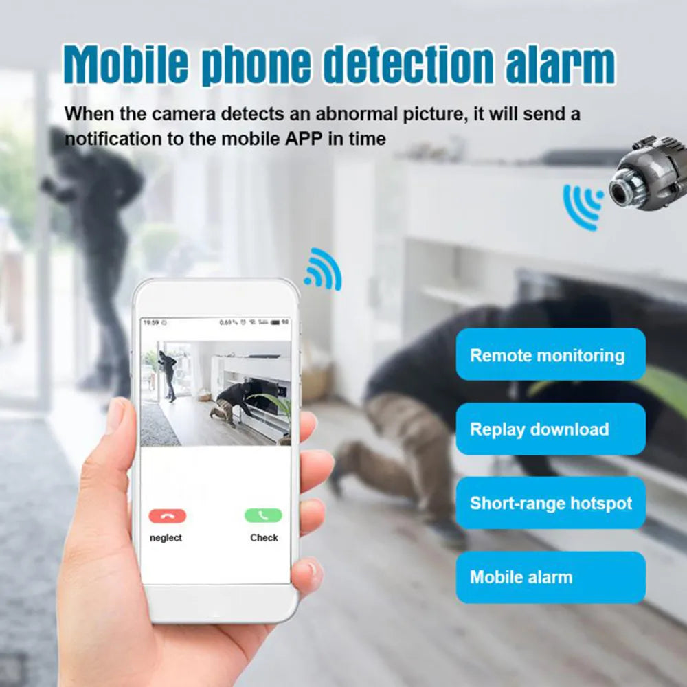 WiFi Home Monitoring Camera - Capture Indoor Security in High Definition (1080P HD) with Night Vision, IP Camcorder with Audio and Video Recording Capability