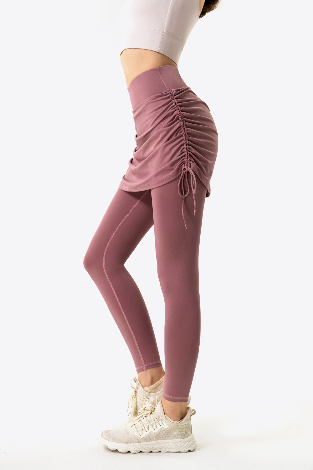 Ruched Yoga Skirt to Create Skirted Yoga Pants- Ready to Ship in a Variety  of Sizes and Colors! - Kobieta Clothing Company