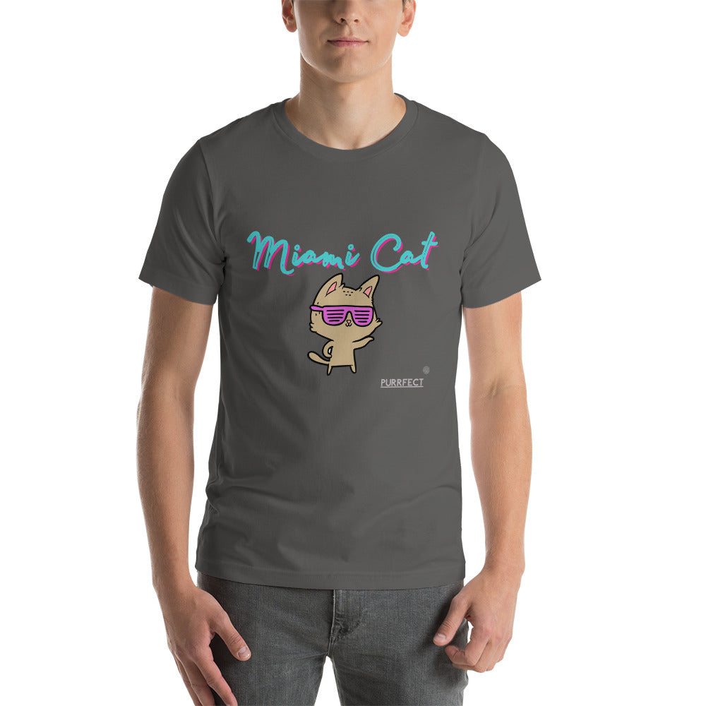 PURRFECT Premium Soft Cotton Shirt : MIAMI-CAT