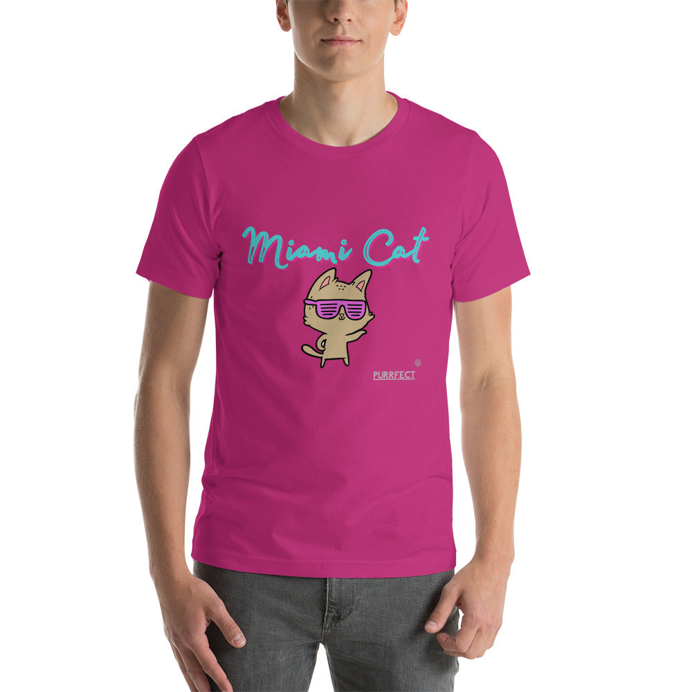 PURRFECT Premium Soft Cotton Shirt : MIAMI-CAT