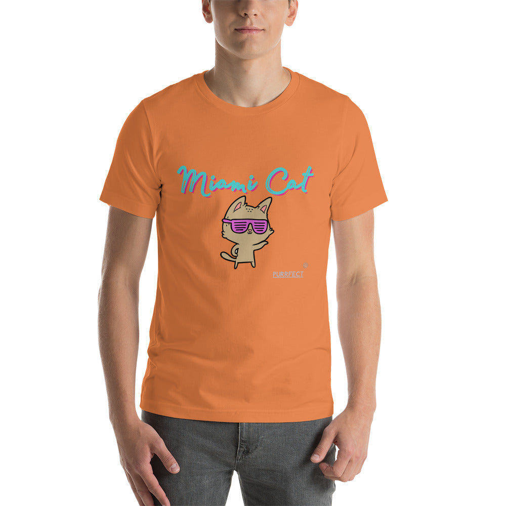 PURRFECT Premium Soft Cotton Shirt : MIAMI-CAT