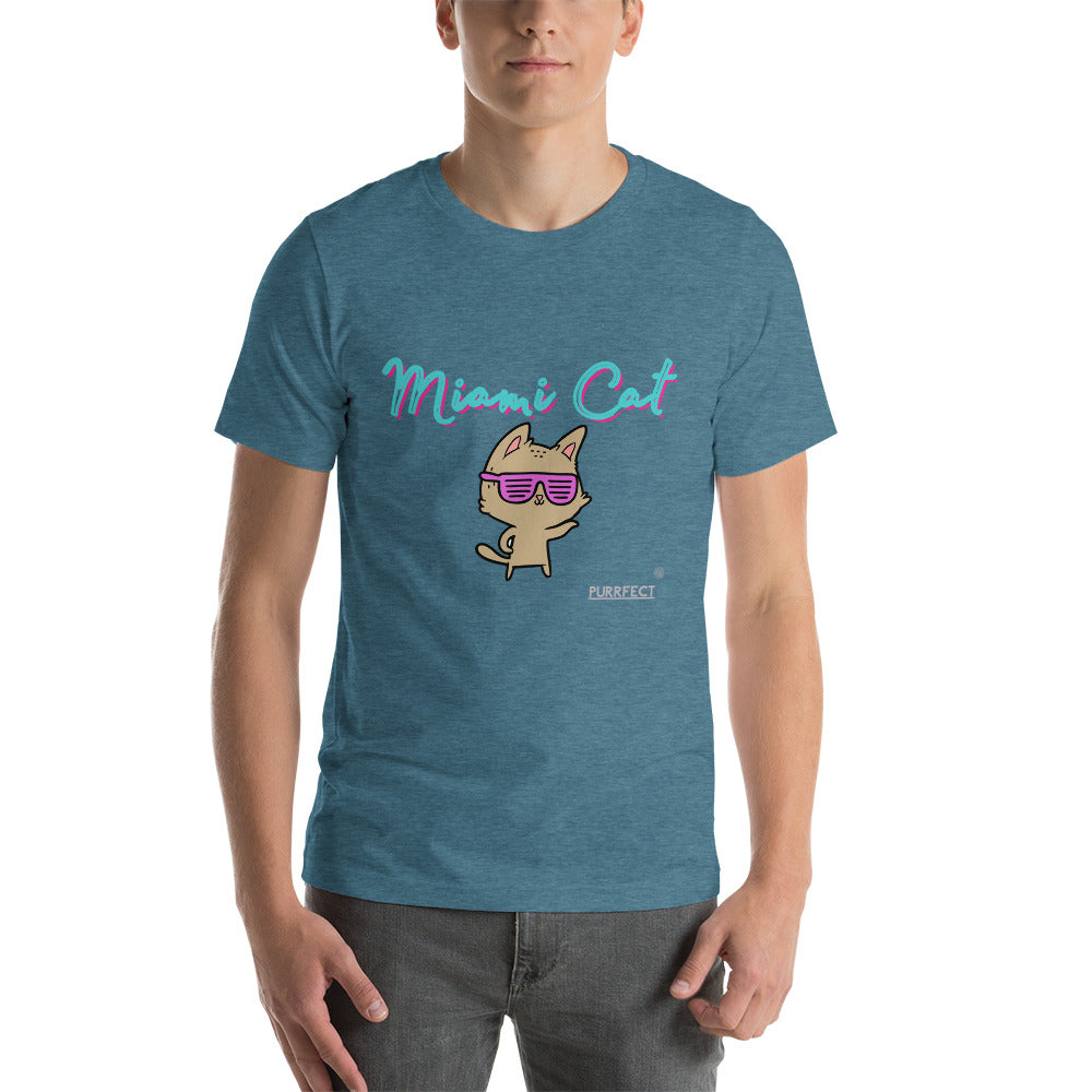 PURRFECT Premium Soft Cotton Shirt : MIAMI-CAT