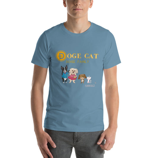 PURRFECT PREMIUM SOFT COTTON SHIRT : DOGE CAT FAMILY